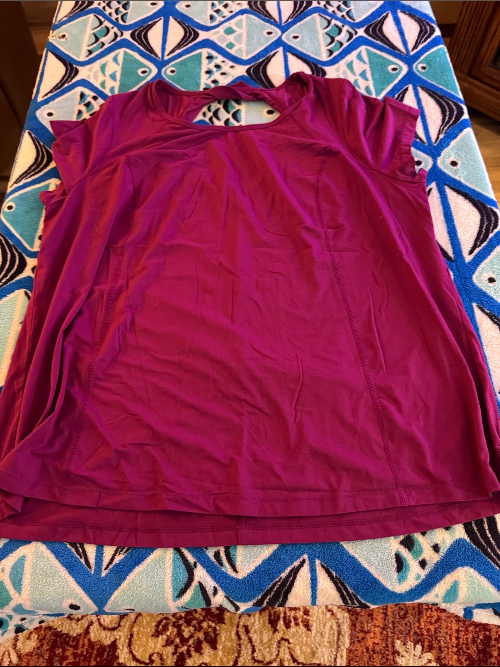 Lane Bryant Women’s  Magenta Short Sleeve Top